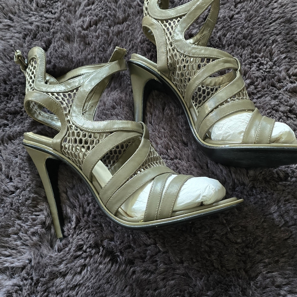 Zara Gold Strappy Heels